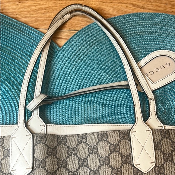 Gucci Reversible Cream Leather Tote Bag Large - Picture 15 of 17